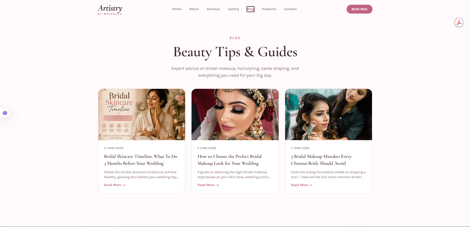 Beauty Tips and Guides blog listing page